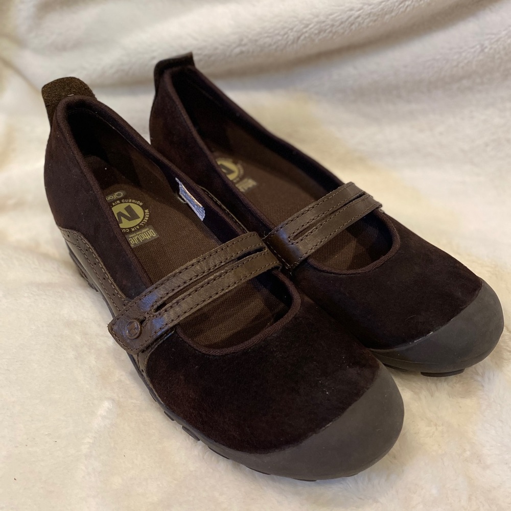 Merrell Plaza Bandeau OrthoLite Mary Jane Slip-on Loafers Shoes Size 9.5 EUC